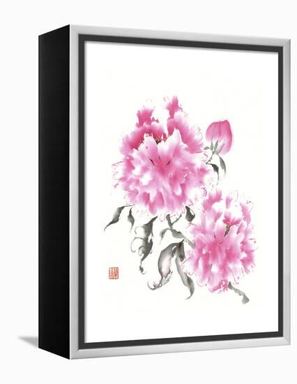 Peonie Blossoms I-Nan Rae-Framed Stretched Canvas