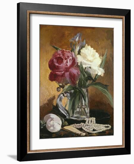 Peonies, 1862-Edouard Manet-Framed Giclee Print