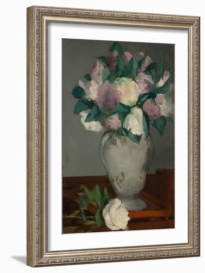 Peonies, 1864-65-Edouard Manet-Framed Giclee Print