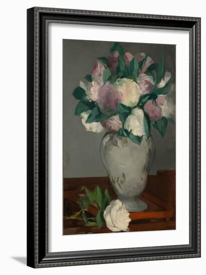 Peonies, 1864-65-Edouard Manet-Framed Giclee Print