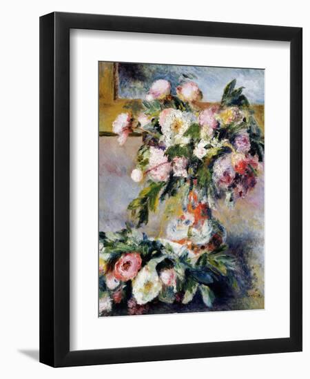 Peonies, 1878-Pierre-Auguste Renoir-Framed Giclee Print