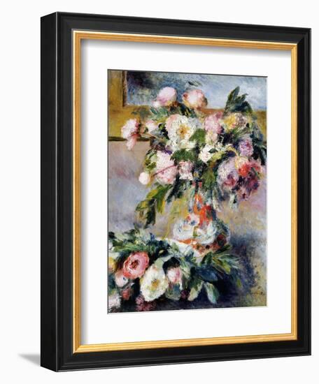 Peonies, 1878-Pierre-Auguste Renoir-Framed Giclee Print