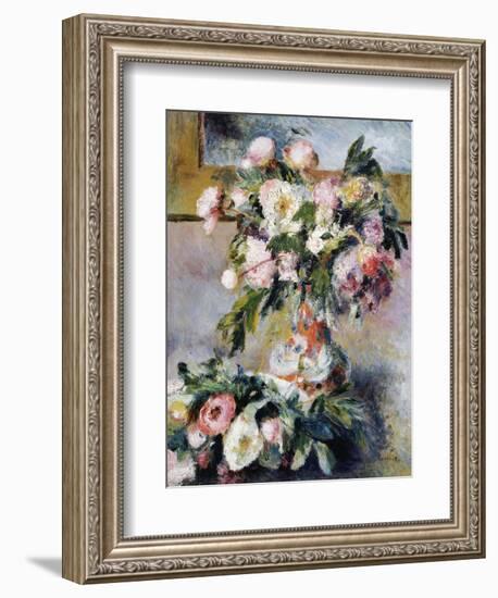 Peonies, 1878-Pierre-Auguste Renoir-Framed Giclee Print