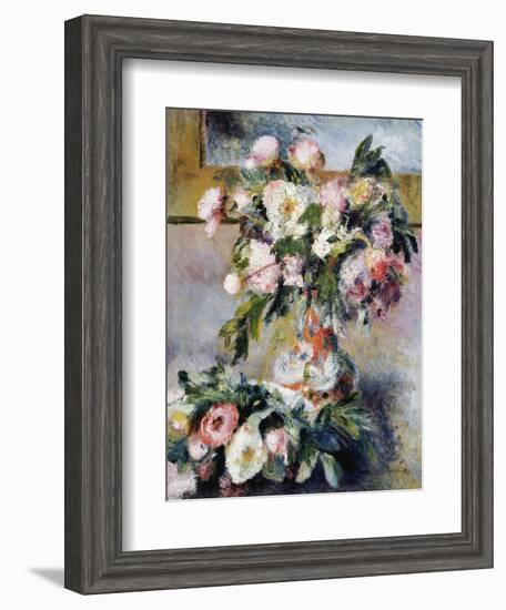 Peonies, 1878-Pierre-Auguste Renoir-Framed Giclee Print