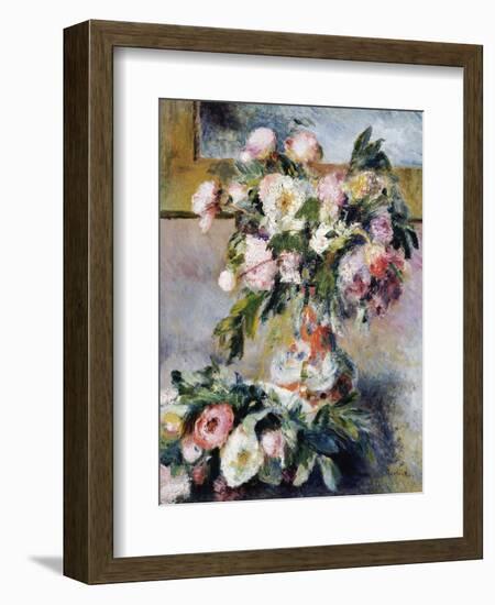 Peonies, 1878-Pierre-Auguste Renoir-Framed Giclee Print