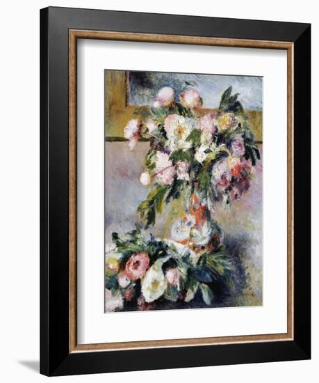 Peonies, 1878-Pierre-Auguste Renoir-Framed Giclee Print