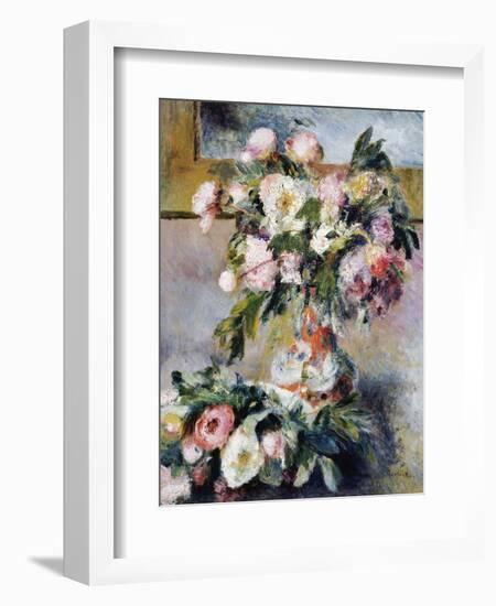 Peonies, 1878-Pierre-Auguste Renoir-Framed Giclee Print