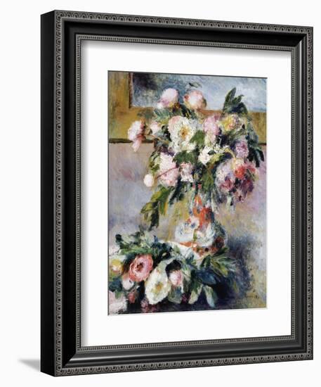 Peonies, 1878-Pierre-Auguste Renoir-Framed Giclee Print