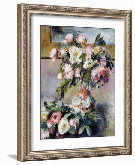 Peonies, 1878-Pierre-Auguste Renoir-Framed Giclee Print