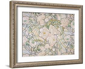 Peonies, 1897-Alphonse Mucha-Framed Giclee Print