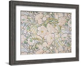 Peonies, 1897-Alphonse Mucha-Framed Giclee Print