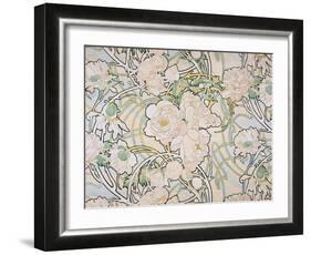 Peonies, 1897-Alphonse Mucha-Framed Giclee Print