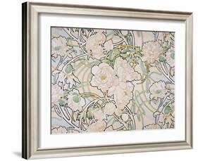 Peonies, 1897-Alphonse Mucha-Framed Giclee Print