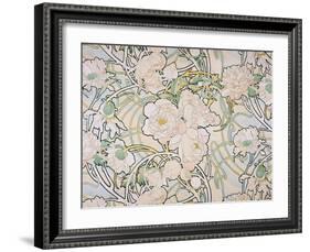 Peonies, 1897-Alphonse Mucha-Framed Giclee Print