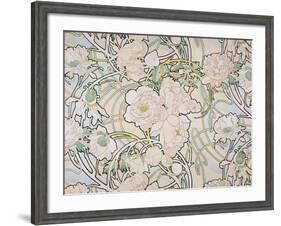 Peonies, 1897-Alphonse Mucha-Framed Giclee Print