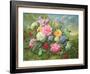 Peonies and Hydrangea-Albert Williams-Framed Giclee Print