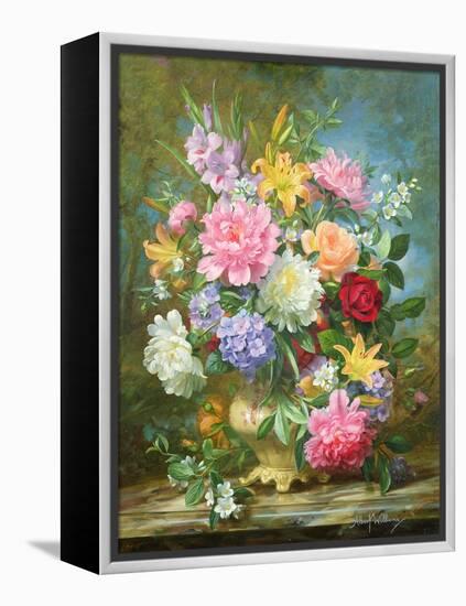 Peonies and Mixed Flowers-Albert Williams-Framed Premier Image Canvas