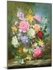 Peonies and Mixed Flowers-Albert Williams-Mounted Giclee Print