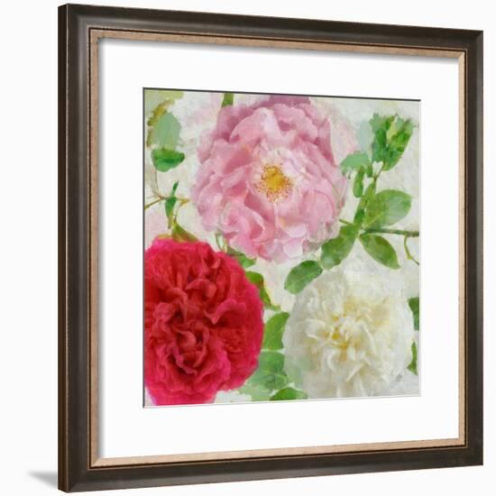 Peonies and Roses III-Cora Niele-Framed Giclee Print