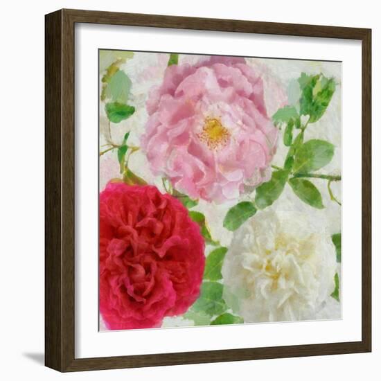 Peonies and Roses III-Cora Niele-Framed Giclee Print