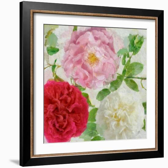 Peonies and Roses III-Cora Niele-Framed Giclee Print