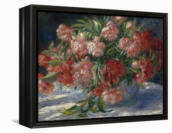 Peonies, C.1880 (Oil on Canvas)-Pierre Auguste Renoir-Framed Premier Image Canvas