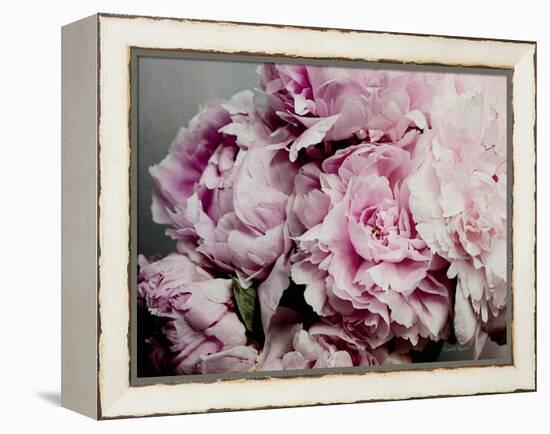 Peonies Galore II-Elizabeth Urquhart-Framed Stretched Canvas