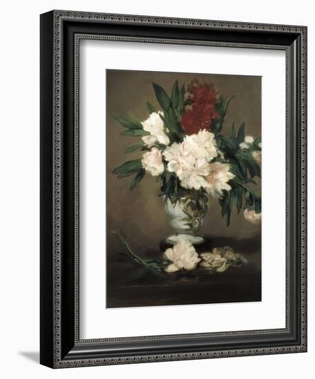 Peonies in a Vase-Edouard Manet-Framed Art Print