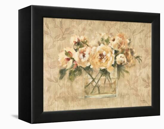 Peonies in Glass-Cheri Blum-Framed Stretched Canvas