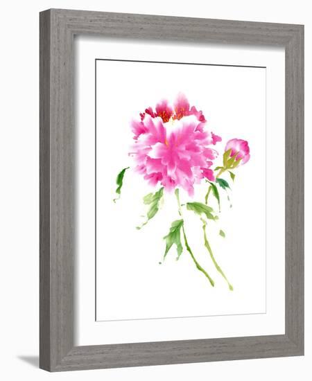 Peonies in Pink I-Nan Rae-Framed Art Print