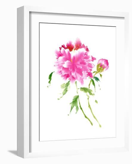 Peonies in Pink I-Nan Rae-Framed Art Print