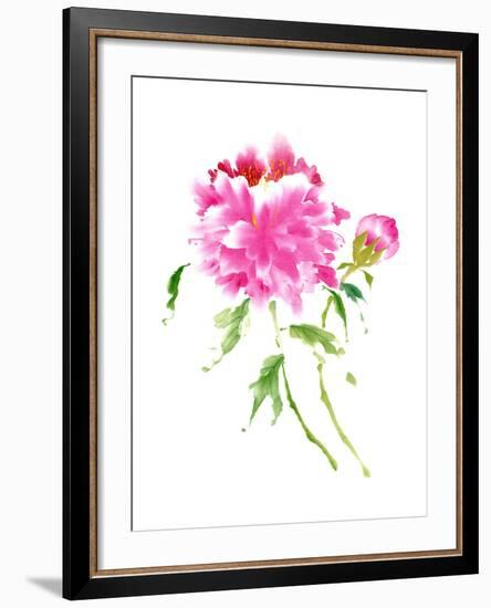 Peonies in Pink I-Nan Rae-Framed Art Print