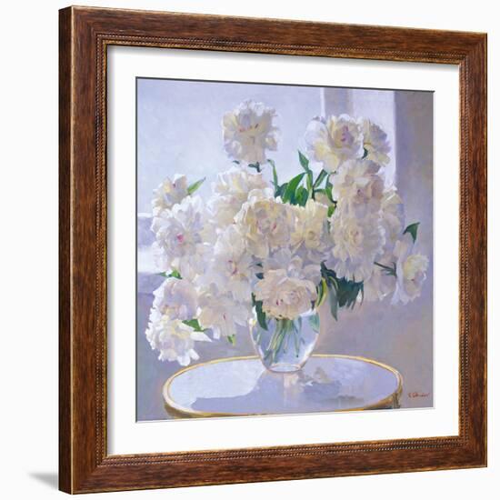 Peonies, Morning Light-Valeriy Chuikov-Framed Giclee Print