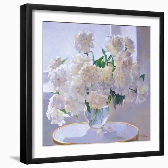 Peonies, Morning Light-Valeriy Chuikov-Framed Giclee Print