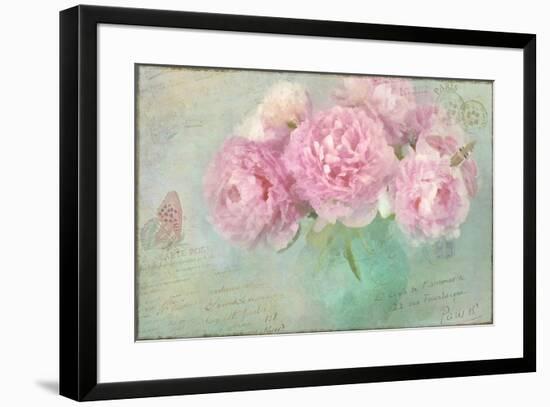 Peonies Paris Vintage-Cora Niele-Framed Giclee Print