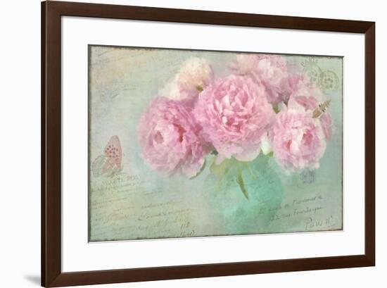 Peonies Paris Vintage-Cora Niele-Framed Giclee Print