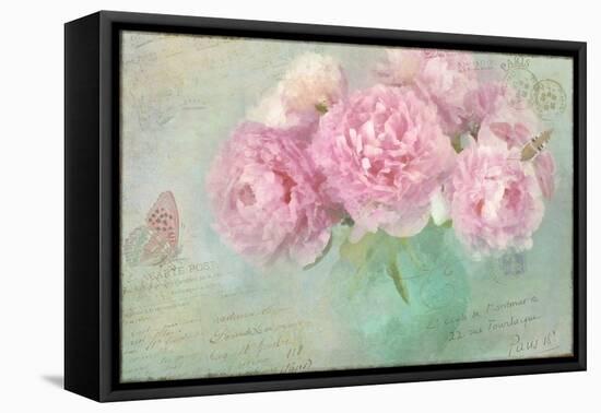 Peonies Paris Vintage-Cora Niele-Framed Premier Image Canvas