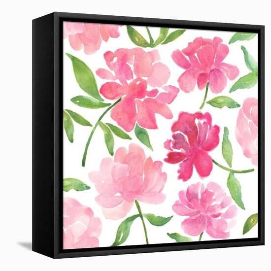 Peonies-Elizabeth Rider-Framed Premier Image Canvas