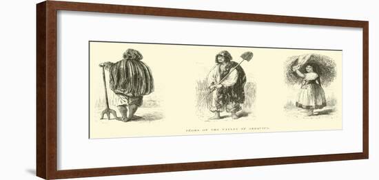 Peons of the Valley of Arequipa-Édouard Riou-Framed Giclee Print