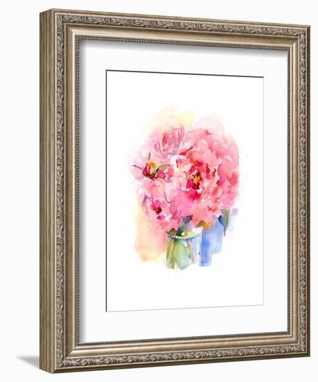 Peony Bouquet, 2016-John Keeling-Framed Giclee Print