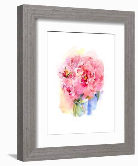 Peony Bouquet, 2016-John Keeling-Framed Giclee Print