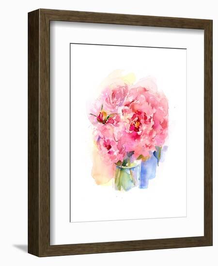 Peony Bouquet, 2016-John Keeling-Framed Giclee Print