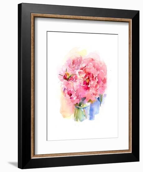 Peony Bouquet, 2016-John Keeling-Framed Giclee Print