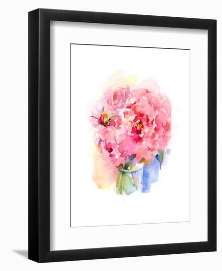 Peony Bouquet, 2016-John Keeling-Framed Giclee Print