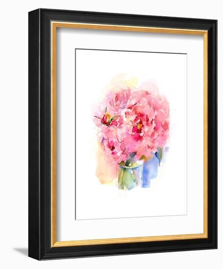 Peony Bouquet, 2016-John Keeling-Framed Giclee Print