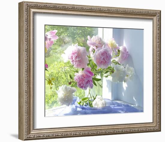 Peony Bouquet-Judy Stalus-Framed Art Print