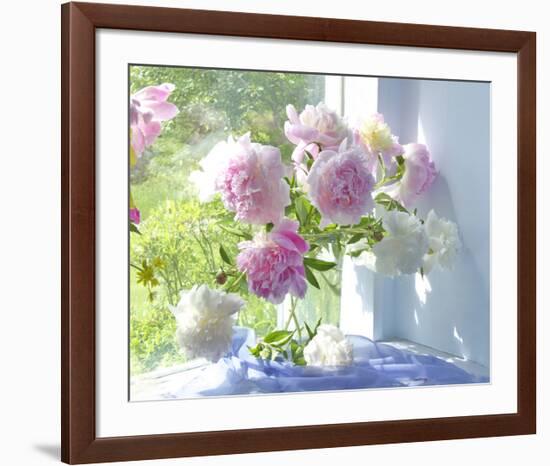 Peony Bouquet-Judy Stalus-Framed Art Print