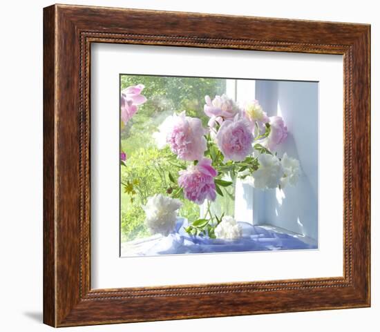 Peony Bouquet-Judy Stalus-Framed Art Print