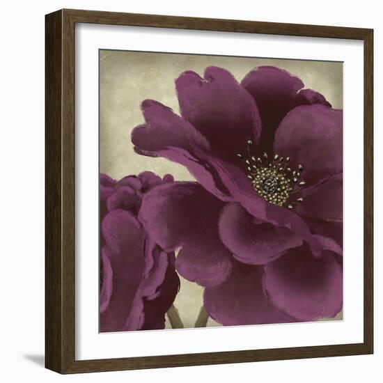 Peony Dusk I-Linda Wood-Framed Giclee Print