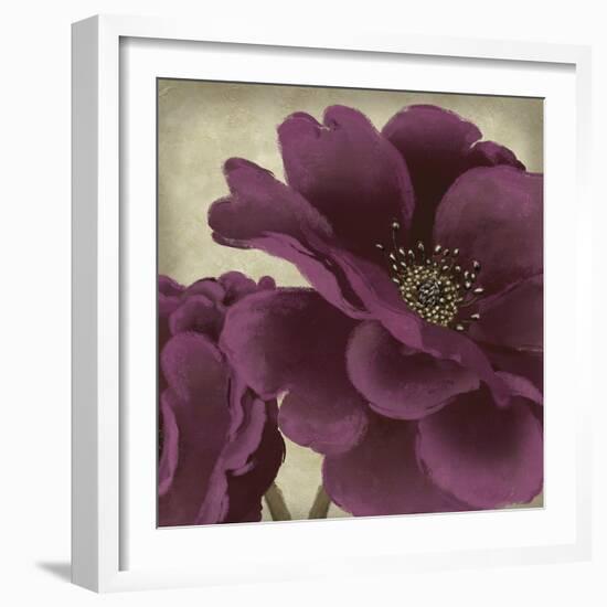 Peony Dusk I-Linda Wood-Framed Giclee Print